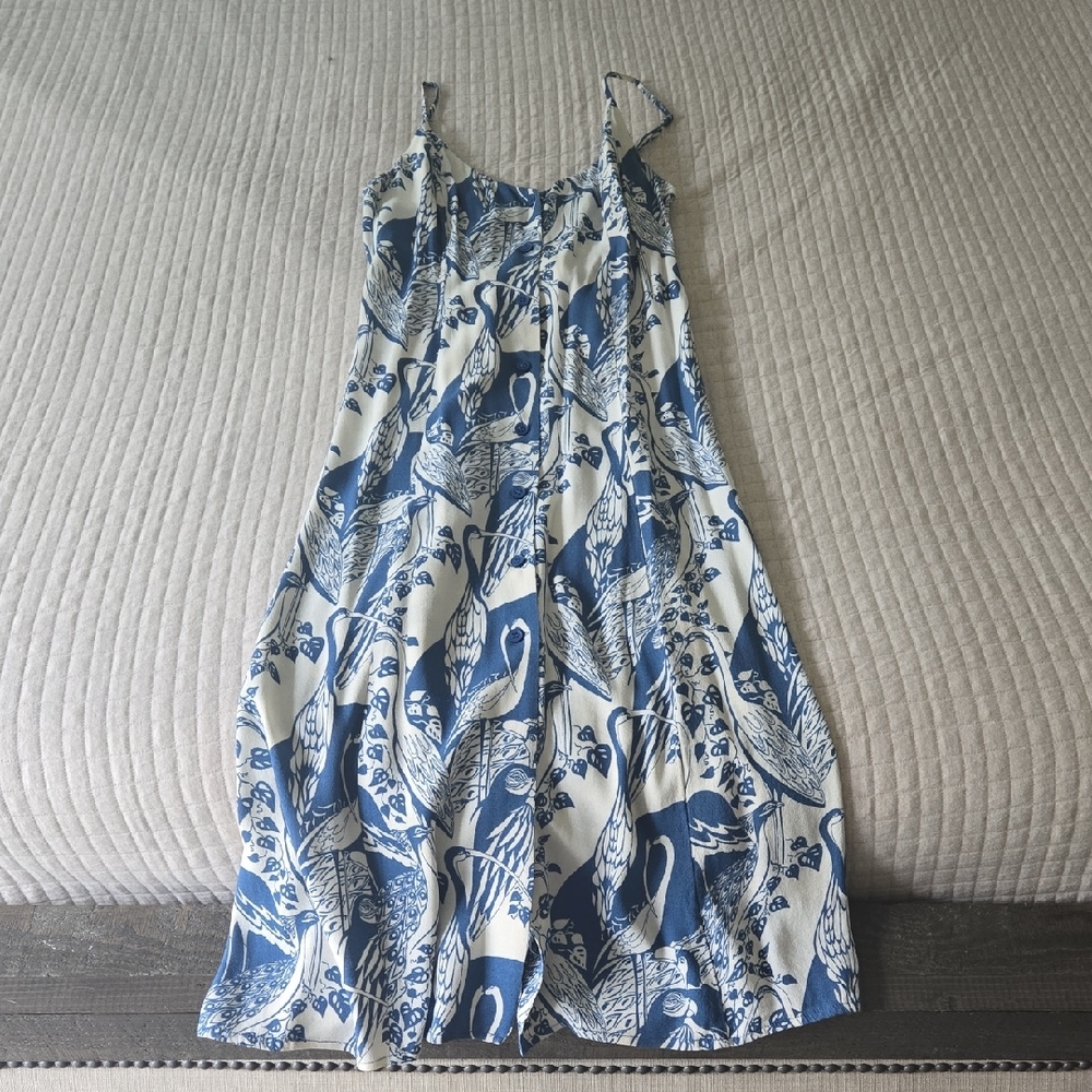 Reformation Blue and White Patterned Dress